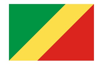 FLAG NATIONAL 2`X 3` BUNTING, CONGO REPUBLIC