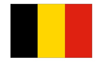 FLAG NATIONAL 2`X 3` BUNTING, BELGIUM