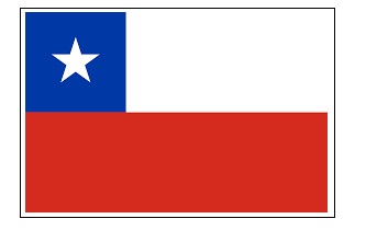 FLAG NATIONAL 2`X 3` BUNTING, CHILE