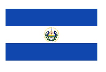 FLAG NATIONAL 2`X 3` BUNTING, EL SALVADOR