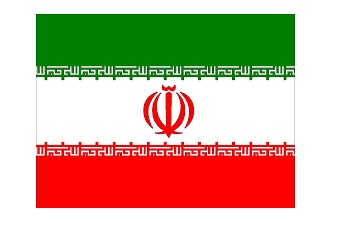 FLAG NATIONAL 2`X 3` BUNTING, IRAN