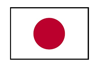 FLAG NATIONAL 2`X 3` BUNTING, JAPAN
