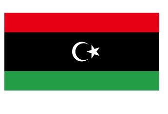 FLAG NATIONAL 2`X 3` BUNTING, LIBYA