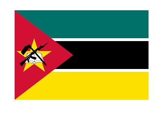 FLAG NATIONAL 2`X 3` BUNTING, MOZAMBIQUE