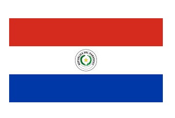 FLAG NATIONAL 2`X 3` BUNTING, PARAGUAY