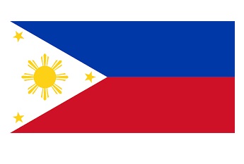 FLAG NATIONAL 2`X 3` BUNTING, PHILIPPINES