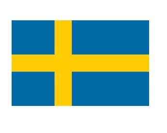 FLAG NATIONAL 2`X 3` BUNTING, SWEDEN