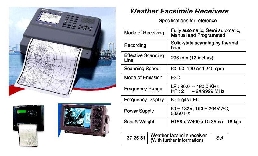 WEATHER FACSIMILE RECEIVER