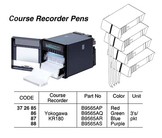 COURSE RECORDER PEN, P/N B9565AP RED 3`S