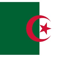 FLAG NATIONAL 2`X 3` BUNTING, ALGERIA