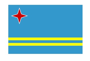 FLAG REGIONAL 2`X 3` BUNTING, ARUBA