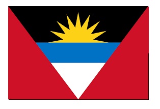FLAG NATIONAL 3`X 4` BUNTING, ANTIGUA AND BARBUDA