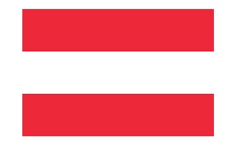 FLAG NATIONAL 3`X 4` BUNTING, AUSTRIA