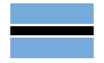 FLAG NATIONAL 3`X 4` BUNTING, BOTSWANA