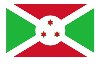 FLAG NATIONAL 3`X 4` BUNTING, BURUNDI
