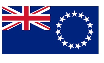 FLAG NATIONAL 3`X 4` BUNTING, COOK ISLANDS