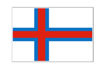 FLAG REGIONAL 3`X 4` BUNTING, FAROE ISLANDS