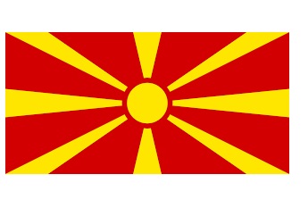 FLAG NATIONAL 3`X 4` BUNTING, MACEDONIA