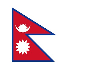FLAG NATIONAL 3`X 4` BUNTING, NEPAL