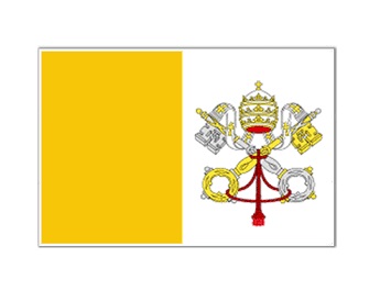FLAG NATIONAL 3`X 4` BUNTING, VATICAN CITY