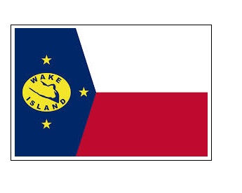 FLAG REGIONAL 3`X 4` BUNTING, WAKE ISLAND