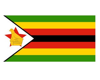 FLAG NATIONAL 3`X 4` BUNTING, ZIMBABWE