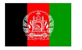FLAG NATIONAL 4`X 6` BUNTING, AFGHANISTAN