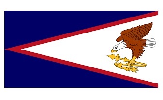 FLAG REGIONAL 4`X 6` BUNTING, AMERICAN SAMOA