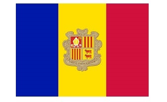 FLAG NATIONAL 4`X 6` BUNTING, ANDORRA