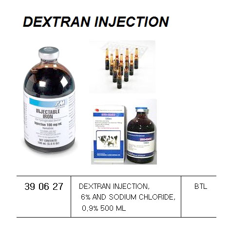 DEXTRAN INJECTION 6% & SODIUM, CHLORIDE 0.9% 500ML