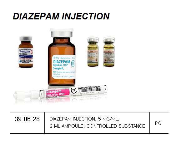 DIAZEPAM INJECTION 5MG/ML 2ML, AMPOULE CONTROLLED SUBSTANCE