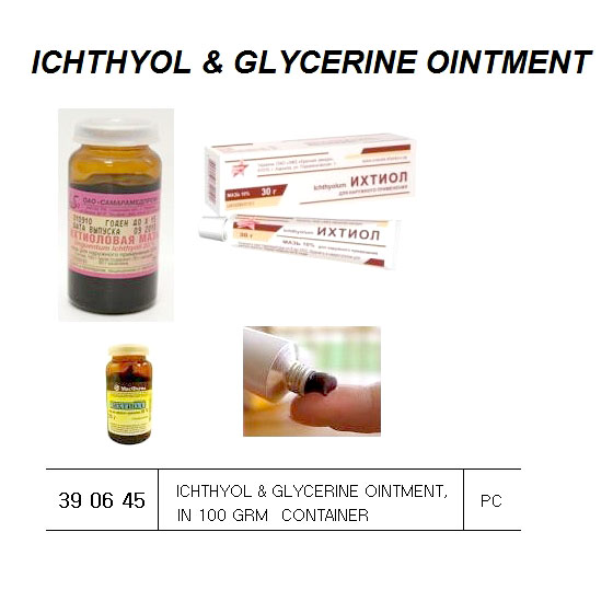 ICHTHYOL & GLYCERINE OINTMENT, IN 100GRM CONTAINER