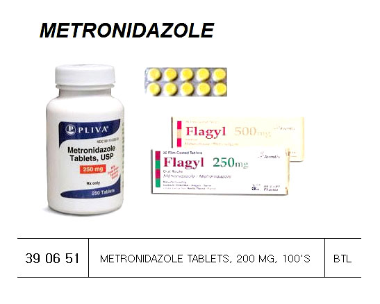 METRONIDAZOLE TABLET 200MG, 100`S