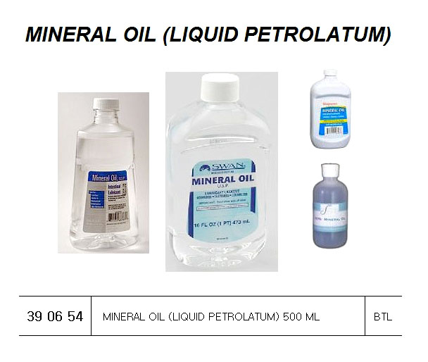 MINERAL OIL(LIQUID PETROLATUM), 500ML