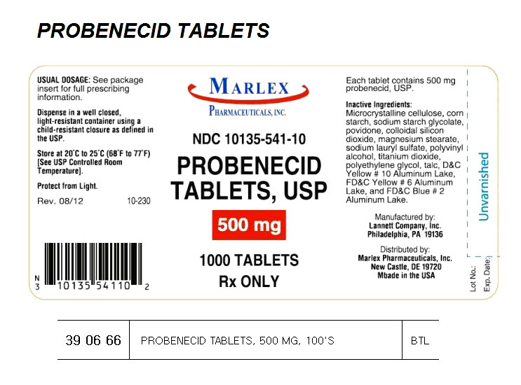 PROBENECID TABLET 500MG 100`S