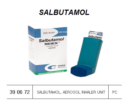 SALBUTAMOL AEROSOL INHALER, UNIT