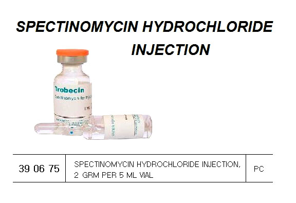 SPECTINOMYCIN HYDROCHLORIDE, INJECTION 2GRM PER 5ML VIAL