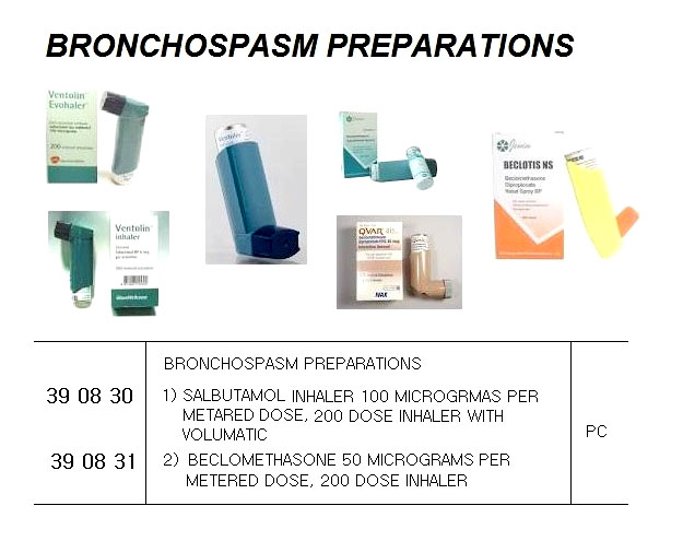 BECLOMETHASONE, 50MICROGRAM PER METERED DOSE.