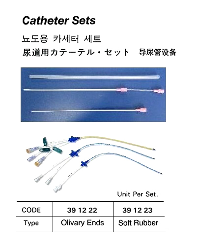 CATHETER SET OLIVARY END