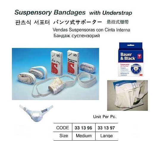 SUSPENSORY BANDAGE, WITH UNDERSTRAPS SIZE-L