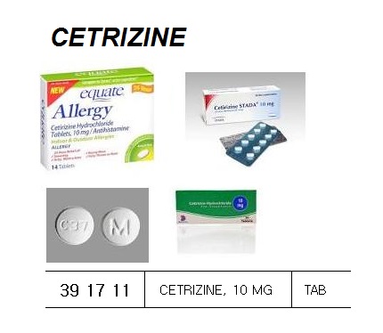 CETRIZINE TABLET 10MG
