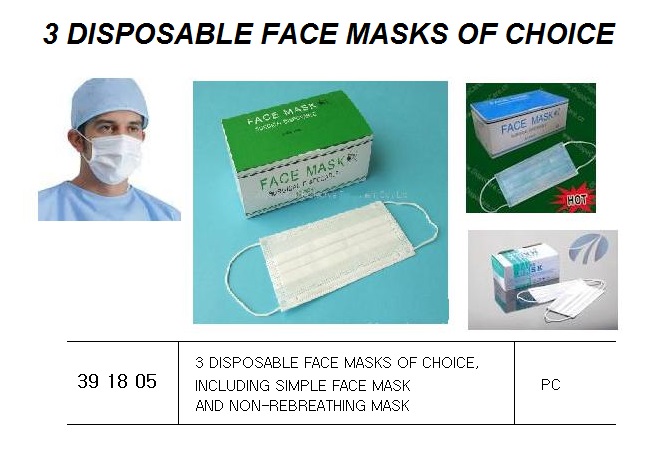 FACE MASK DISPOSABLE