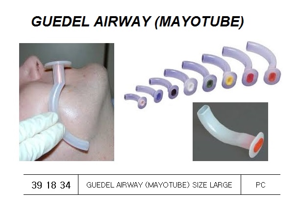 GUEDEL AIRWAY (MAYO-TUBE), LARGE