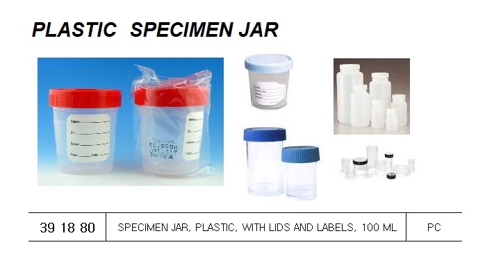JAR SPECIMEN 100 ML