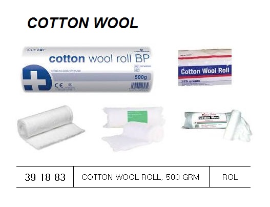 COTTON WOOL ROLL 500 G