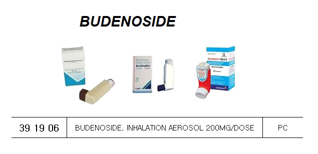 BUDENOSIDE INCLUDING, INHALATION DEVICE 200 MICROGRM