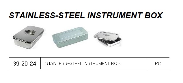 STAINLESS STEEL INSTRUMENT BOX, FOR U.K. SHIPS