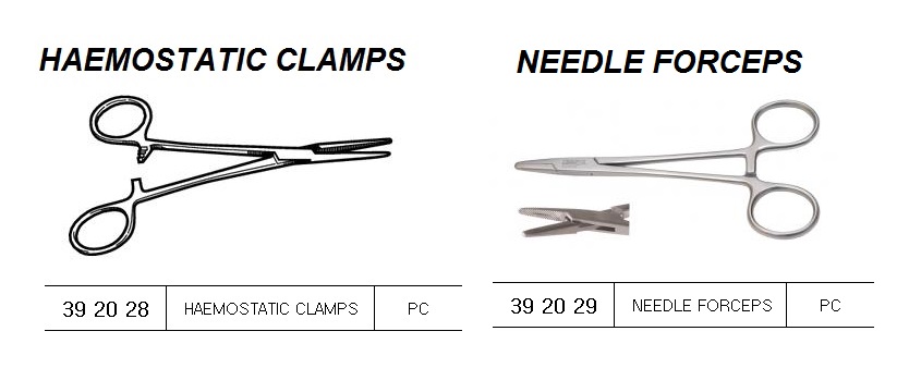 HAEMOSTATIC CLAMP, FOR U.K. SHIPS