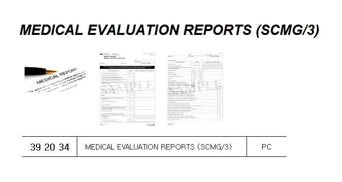MEDICAL EVALUATION REPORTS, FOR U.K. SHIPS