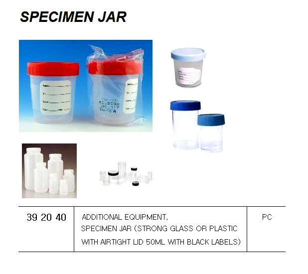 SPECIMEN JAR FOR U.K. SHIPS